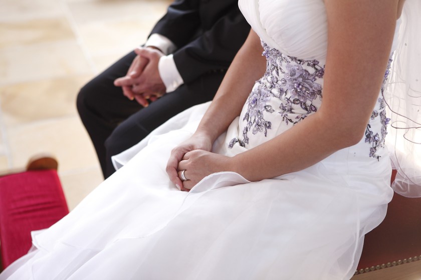 Hands Of A Bride And Groom